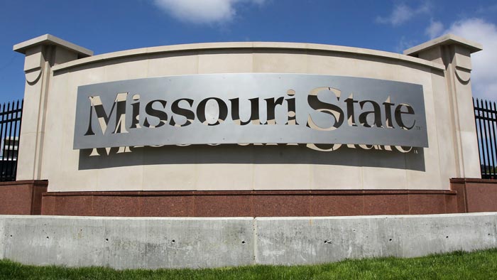 Missouri State University nameplate.