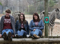 Students at zoo