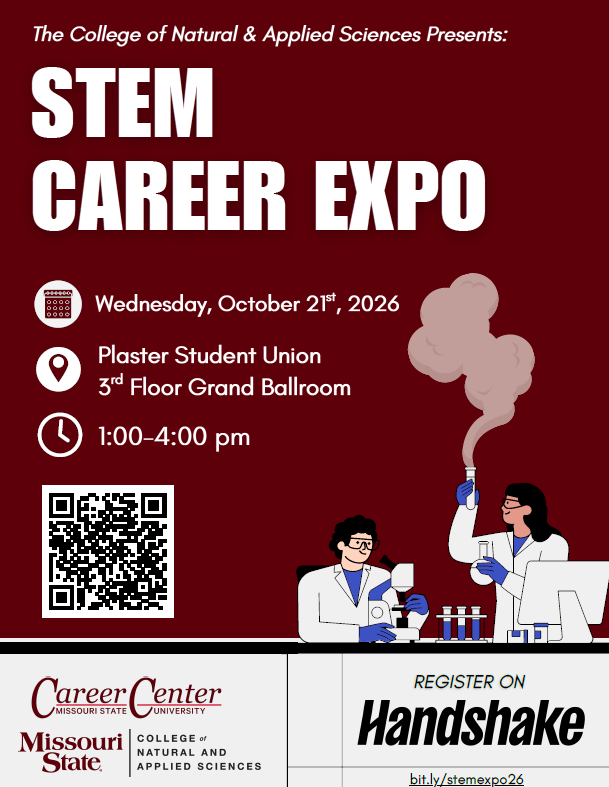 CNAS Career Expo, October 21, 1-4pm, PSU Ballroom